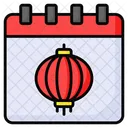 Calendario de año nuevo  Icono