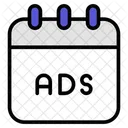 Programacao De Anuncios Evento Calendario Ícone
