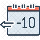 Ayer Calendario Manana Icono