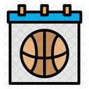 Calendário de basquete  Ícone