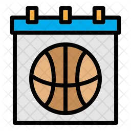 Calendário de basquete  Ícone