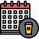 Calendário de copo de cerveja  Ícone