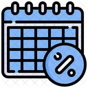 Calendario de descuento  Icono