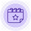 Calendario de eventos  Icono