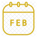 Calendário de fevereiro  Icon