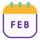 Calendário de fevereiro  Icon