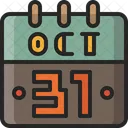 Calendario De Halloween Outubro Evento Ícone