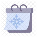 Calendario Inverno Floco De Neve Icon