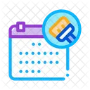 Limpieza Calendario Servicio Icono