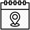 Calendário de localização  Ícone
