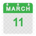 Calendário de março  Ícone