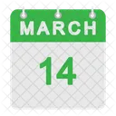Calendário de março  Ícone