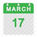 Calendário de março  Ícone