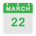 Calendário de março  Ícone