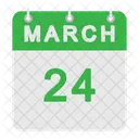 Calendário de março  Ícone
