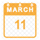 Calendário de março  Ícone
