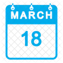 Calendário de março  Ícone
