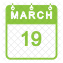 Calendário de março  Ícone