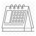 Calendário de mesa  Ícone