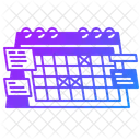 Calendário de negócios  Ícone