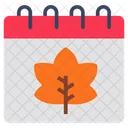 Calendário de outono  Ícone