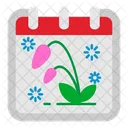 Primavera Calendario Fecha Icon