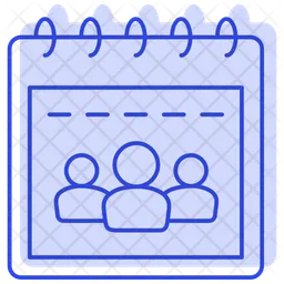 Reuniones del calendario  Icono