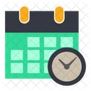 Calendario De Tiempo Tiempo Gestion De Eventos Icono