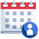 Calendario De Usuario Calendario Usuario Icon