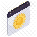 Calendario De Verano Horario Agenda Icon