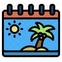 Calendario de verano  Icon