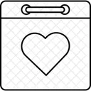 Calendario Citas Dia De San Valentin Icono