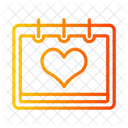 Calendario Del Dia De San Valentin Fecha Calendario Icon