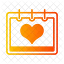 Calendario Del Dia De San Valentin Fecha Calendario Icon