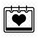 Calendario Del Dia De San Valentin Fecha Calendario Icon