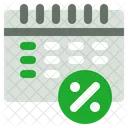 Calendário de descontos  Ícone