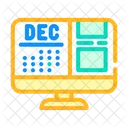 Calendário digital  Ícone