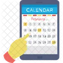 Digital Calendario Movil Icono
