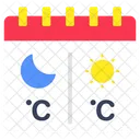 Calendario Meteorologico Programacao Diario Icon