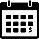 Calendario Economico Calendario Financeiro Calendario De Mercado Ícone