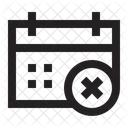 Eliminar Calendario Calendario Fecha Icono