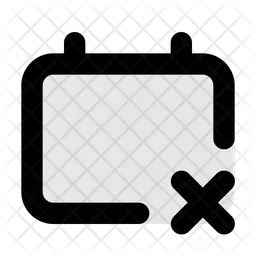 Eliminar calendario  Icono