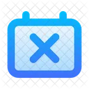 Eliminar calendario  Icono