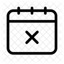 Eliminar Calendario Hora Alarma Icono