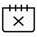Eliminar Calendario Calendario Evento Icono