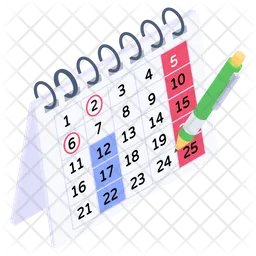 Calendario de negocios  Icono