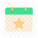 Estrella del calendario  Icon