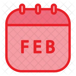 Calendario febrero  Icono