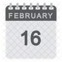 Calendario febrero  Icono