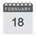 Calendario febrero  Icono